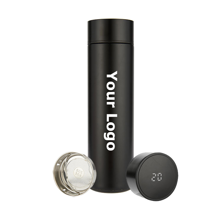 MWZ03 500ml Thermos Smart Water Bottle with Led Display Touch Screen